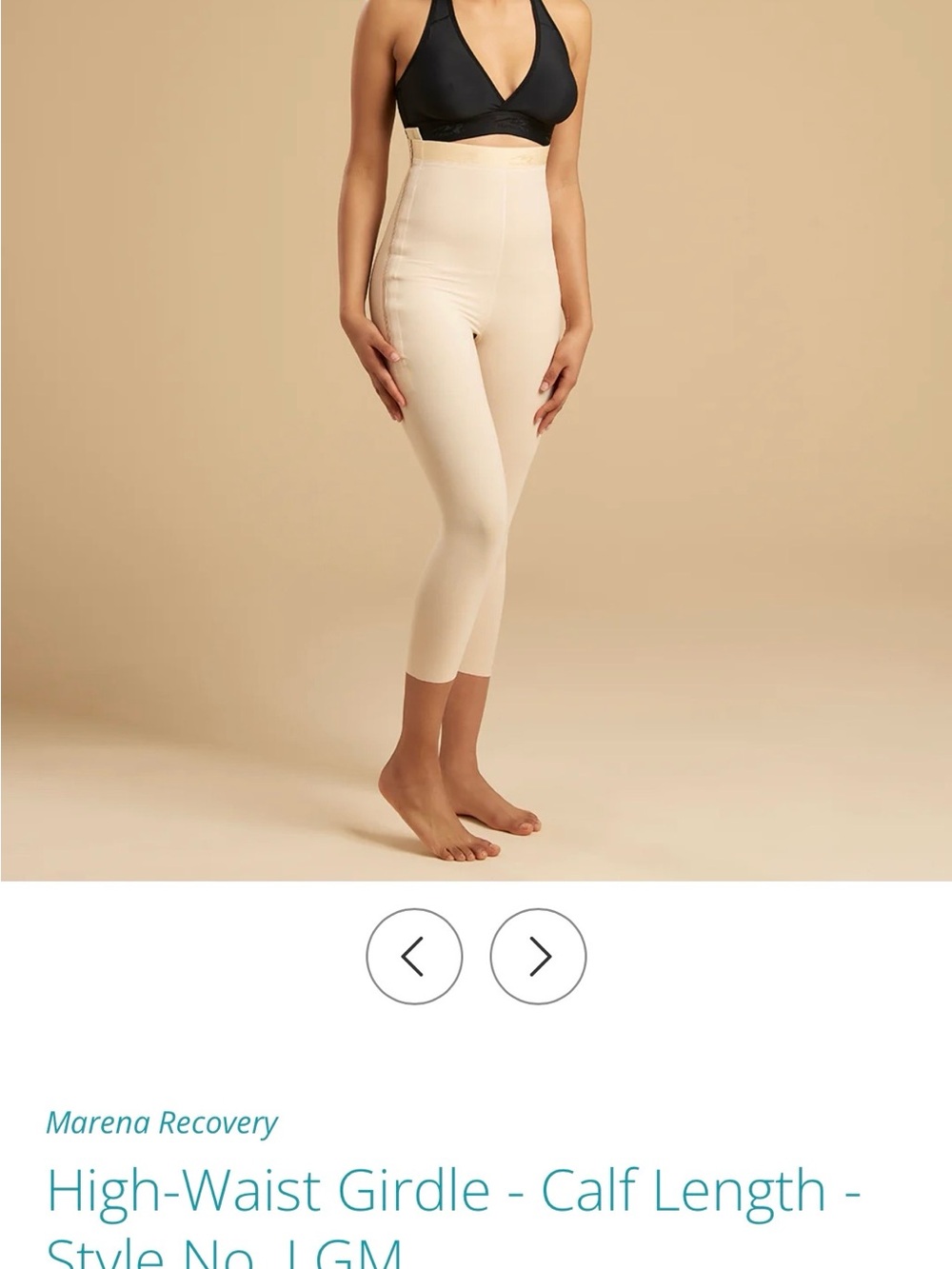 Marena High-Waist Girdle - Calf Length - Style No. LGM